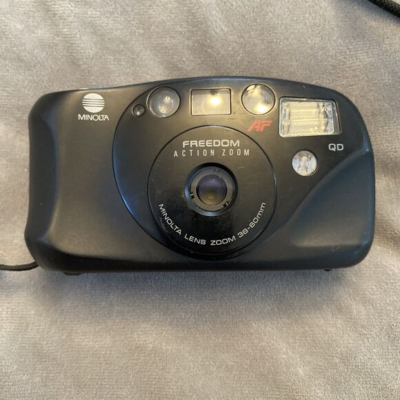 Minolta Freedom Action Zoom Point & Shoot Camera 38-60mm Untested - Picture 1 of 14